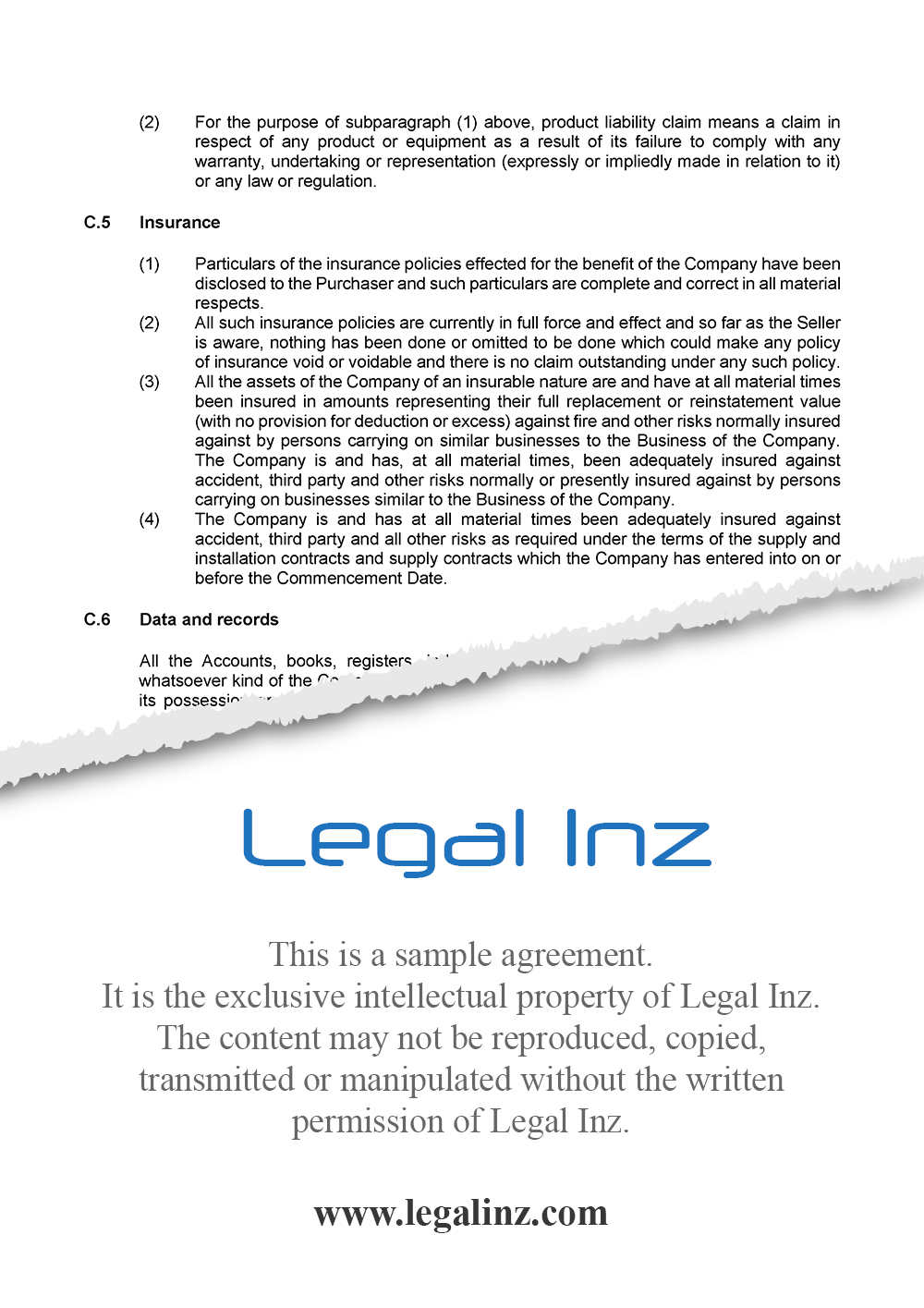 Share Purchase Agreement Sample 19